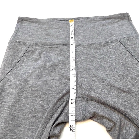 Athleta  Chaturanga High Rise Leggings Gray Stripe - Picture 8 of 11